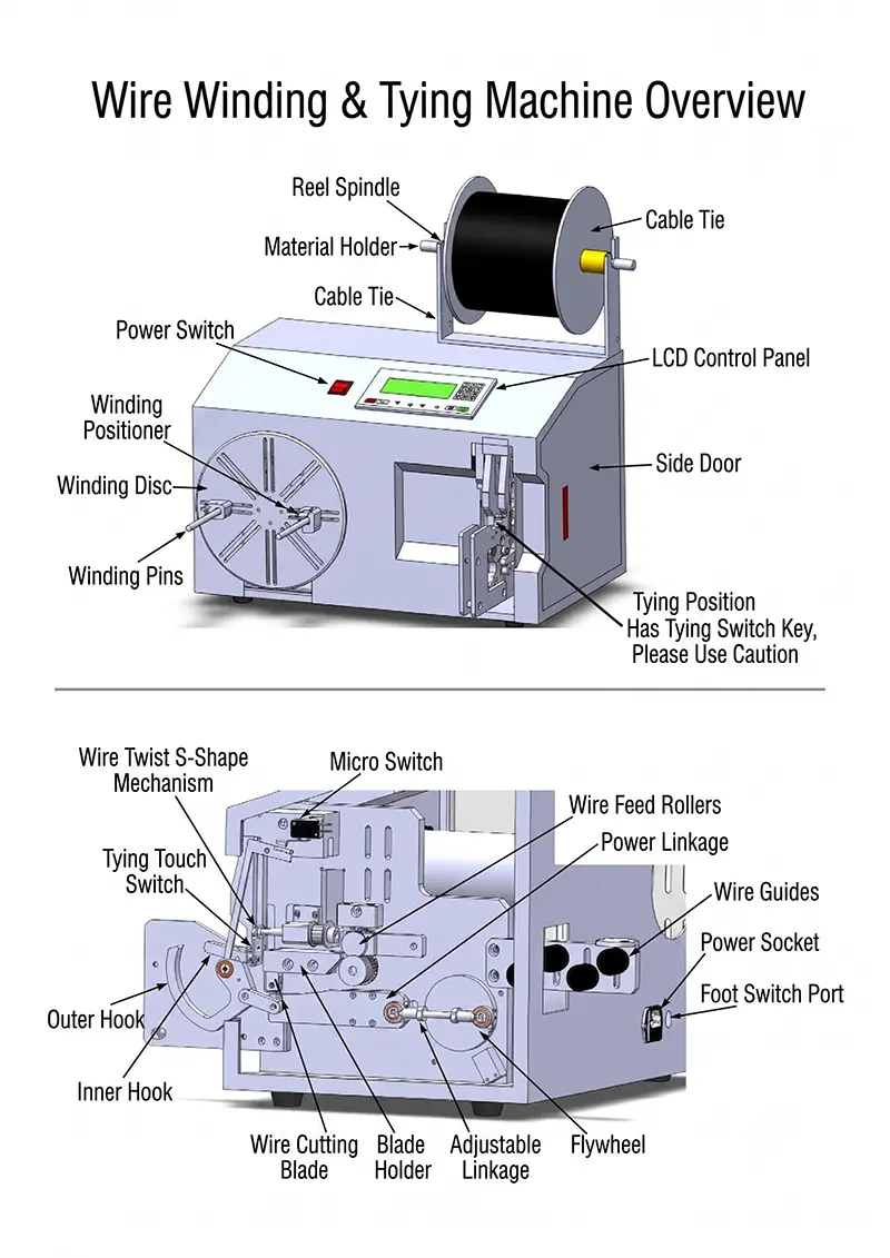 Manual Operasi Layar Sentuh Mesin Penggulung & Pengikat Kabel Otomatis Seri JW-CRT