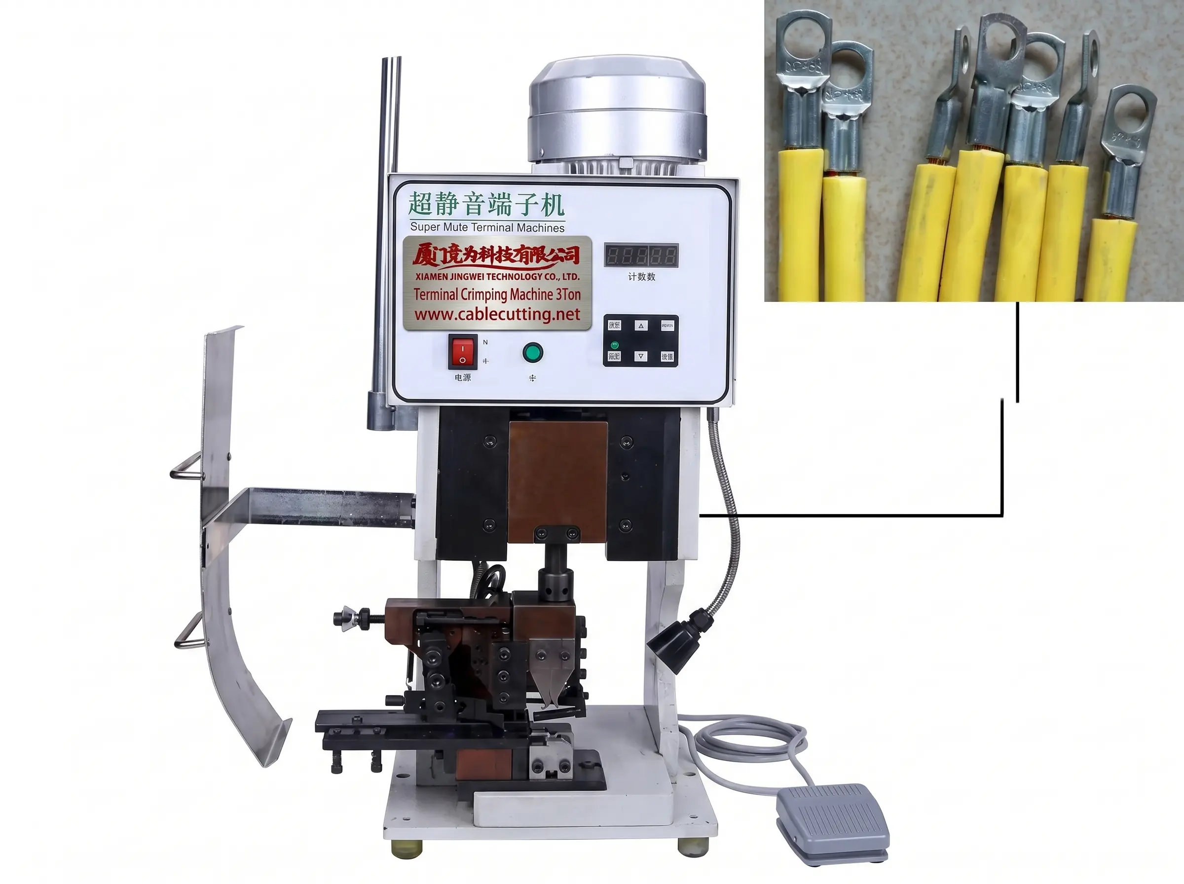 Semi-Auto Mute Terminal Crimping Machine WPM-3000-S