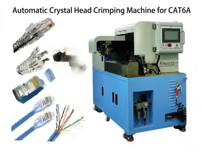 Mesin Krimping Kepala Kristal Otomatis untuk Kabel CAT6A WPM-CAT6A - Mesin Krimping Semi-Otomatis