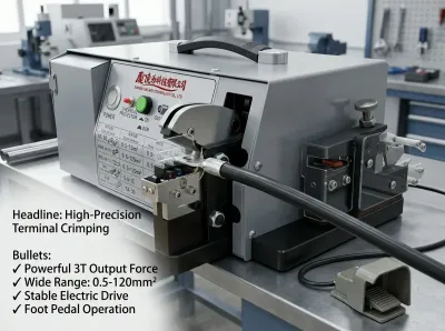 Mesin Crimping Terminal Listrik 3T Output, 0.5-120mm² EM-50B2BC / EM-50B1BC Thumb
