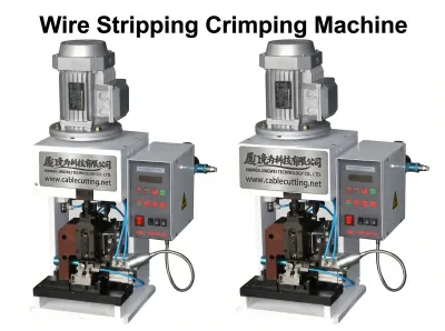 Mesin Pengupas & Crimping Kawat Umpan Ujung Otomatis WPM-2008A2-E - Mesin Krimping Semi-Otomatis
