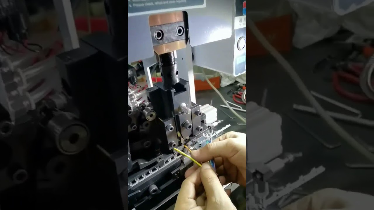 Mesin Kupas Kabel dan Crimp Terminal Otomatis | Efisiensi Produksi Kabel #pabrik #mesin #mesinkupaskabel