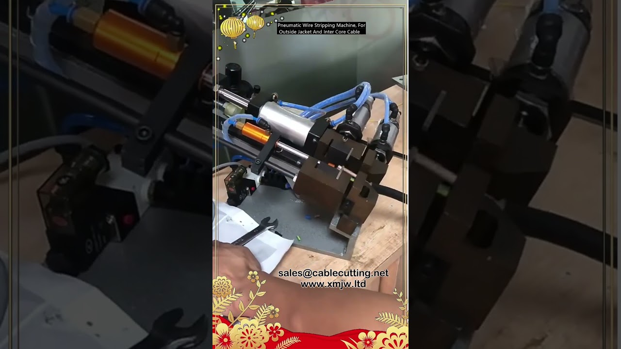 Mesin Pengupas Kabel Pneumatik: Kupas Selubung Luar & Inti Kabel Otomatis