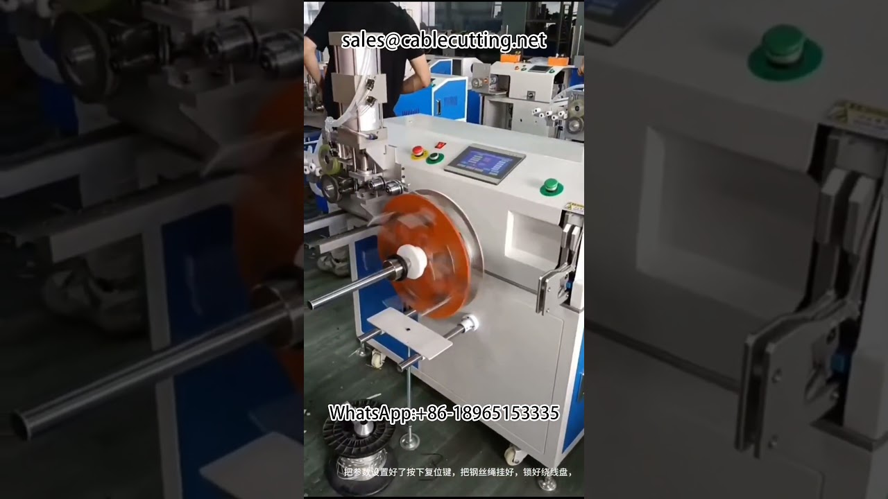 Mesin Pemotong, Penggulung, dan Pengikat Kawat Baja Otomatis dengan Penghitung Meter Presisi