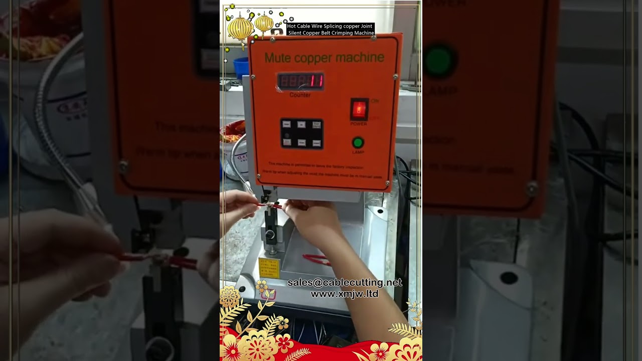 Mesin Crimping Sabuk Tembaga Senyap untuk Hot Splicing Kabel – Sambungan Kokoh