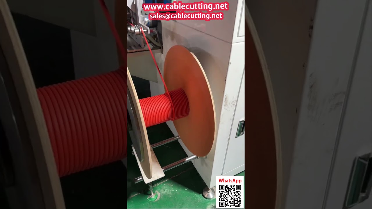 Mesin Gulung Kawat Otomatis ke Drum Kayu dengan Penghitung Kilometer Presisi Tinggi