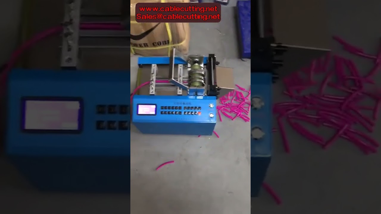 Mesin Potong Selongsong Heat Shrink & Strip Nikel Otomatis – Pemotong Pipa Selongsong Presisi Tinggi