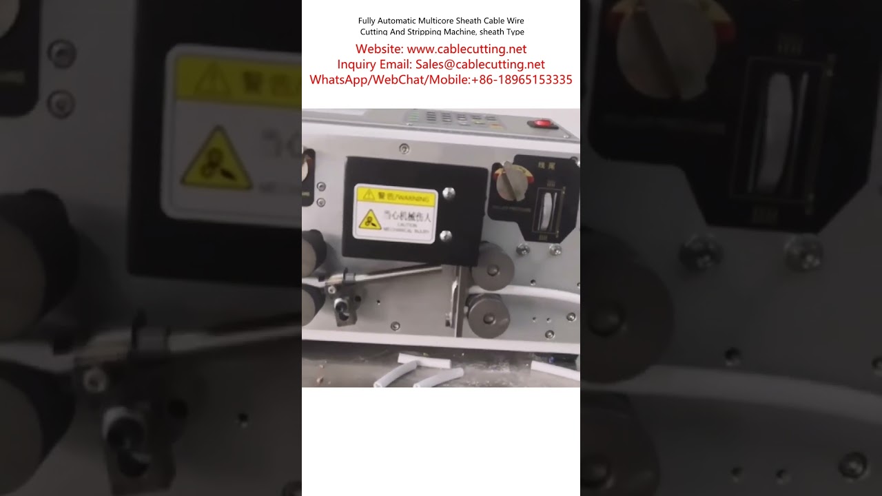 Mesin Pemotong & Pengupas Kabel Selubung Multikore Otomatis Penuh - Tipe Sheath