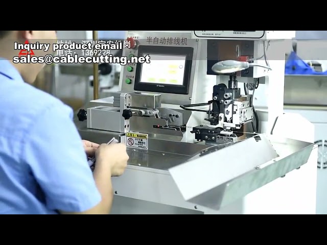 Mesin Crimping Terminal Semi Otomatis untuk Pengupasan dan Crimping Kabel Multi Inti