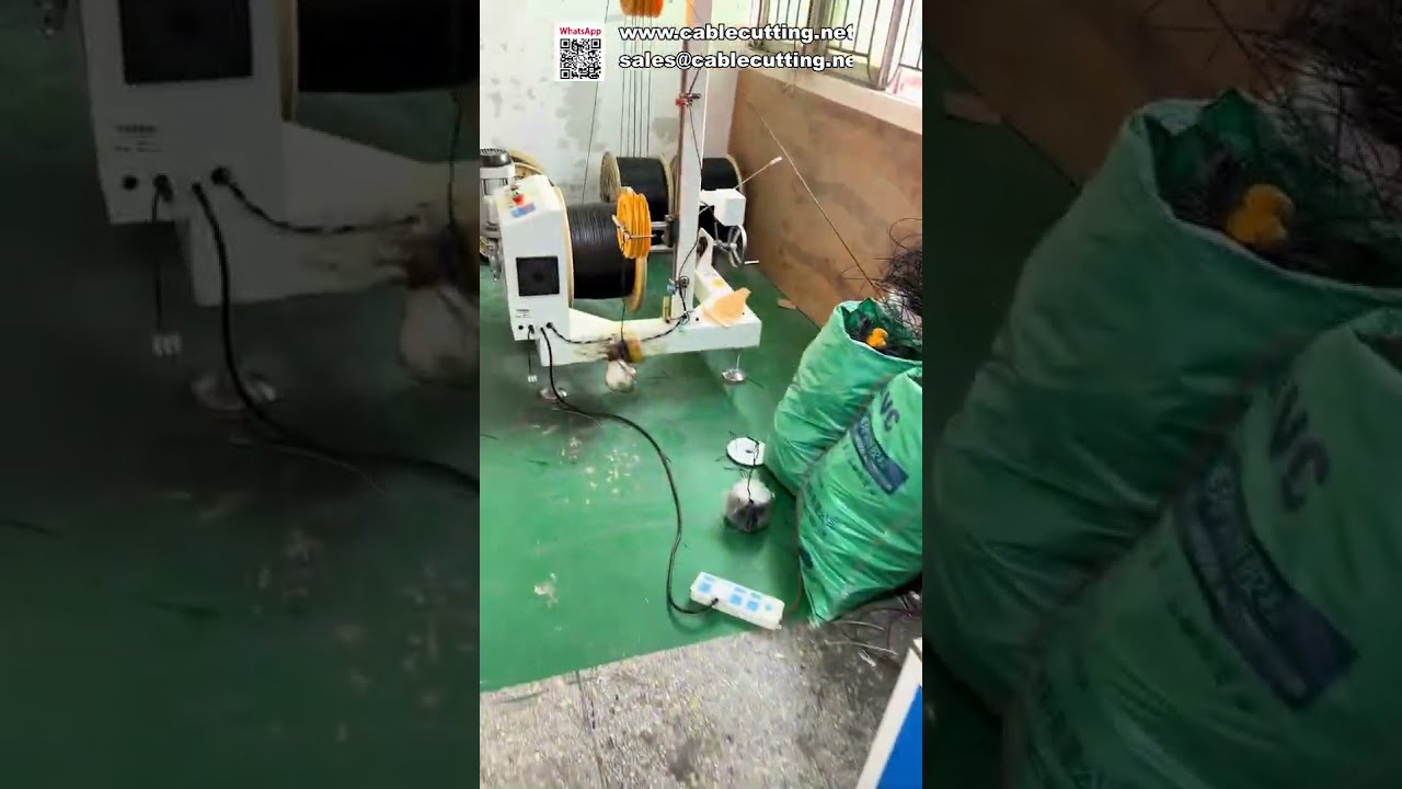 Demo Mesin Otomatis Penuh: Penghitung, Pemotong, Penggulung, dan Pengikat Meter