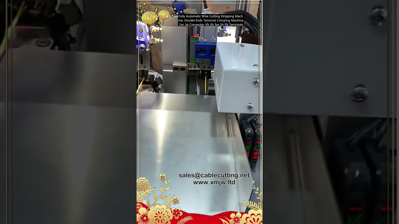 Mesin Pemotong & Pengupas Kawat Otomatis dengan Crimping Terminal Ganda – Tingkatkan Produksi