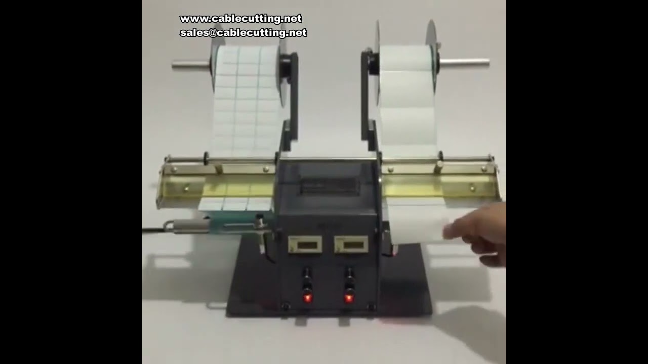 Mesin Stripping Label Otomatis 30W Kepala Ganda 4-200mm – Pemisah Merek & Barcode untuk Kabel