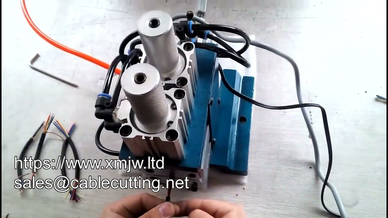 Mesin Kupas Kawat Pneumatik Elektrik WPM-3F | Presisi Tinggi untuk Otomasi Pabrik