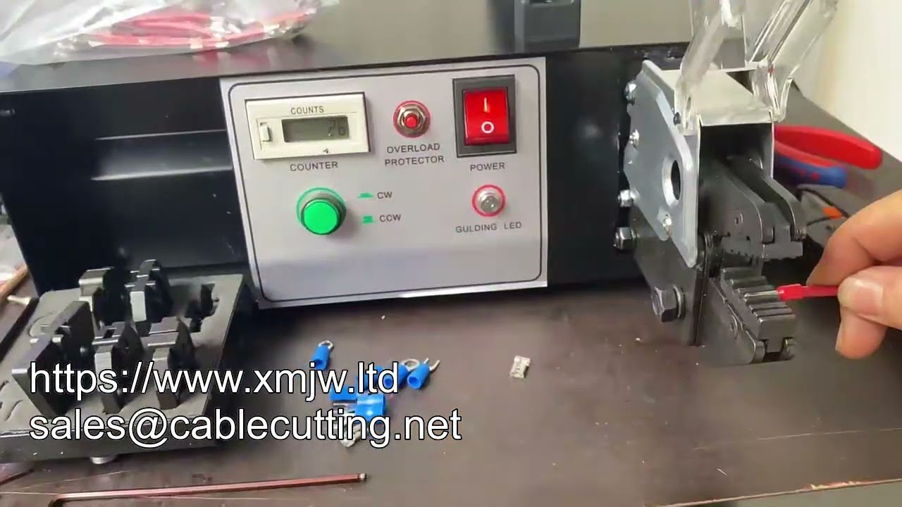 Mesin Pemotong, Pengupas, dan Crimping Kabel Otomatis