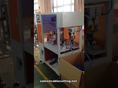 Mesin Otomatis Pengukur, Pemotong, Penggulung, dan Pengikat Kabel