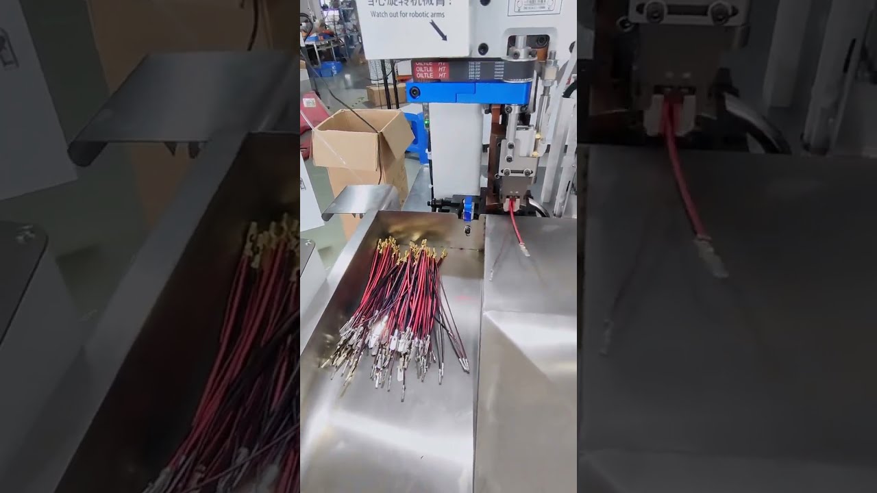 Menggabung dan Mengeriting Kawat Berbagai Ukuran | Mesin Crimping Kawat Otomatis #mesin #pabrik #kawat