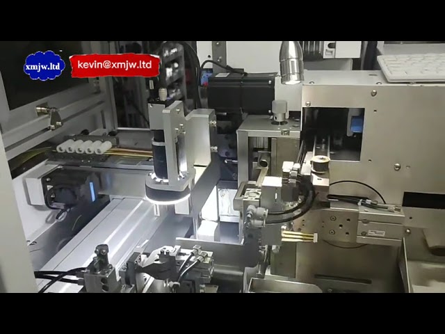 Mesin Crimping Kabel Otomatis Ganda dengan Pemasangan Terminal Housing - Full Auto Double Ends