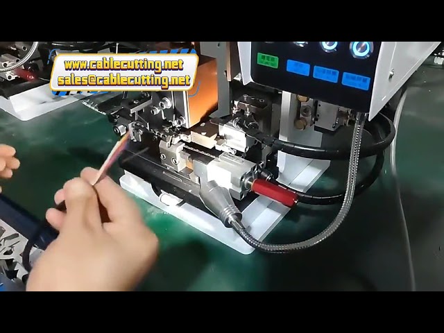 Mesin Stripping dan Crimping Terminal Kabel Senyap - Otomatis untuk Kabel Tunggal & Multi Inti