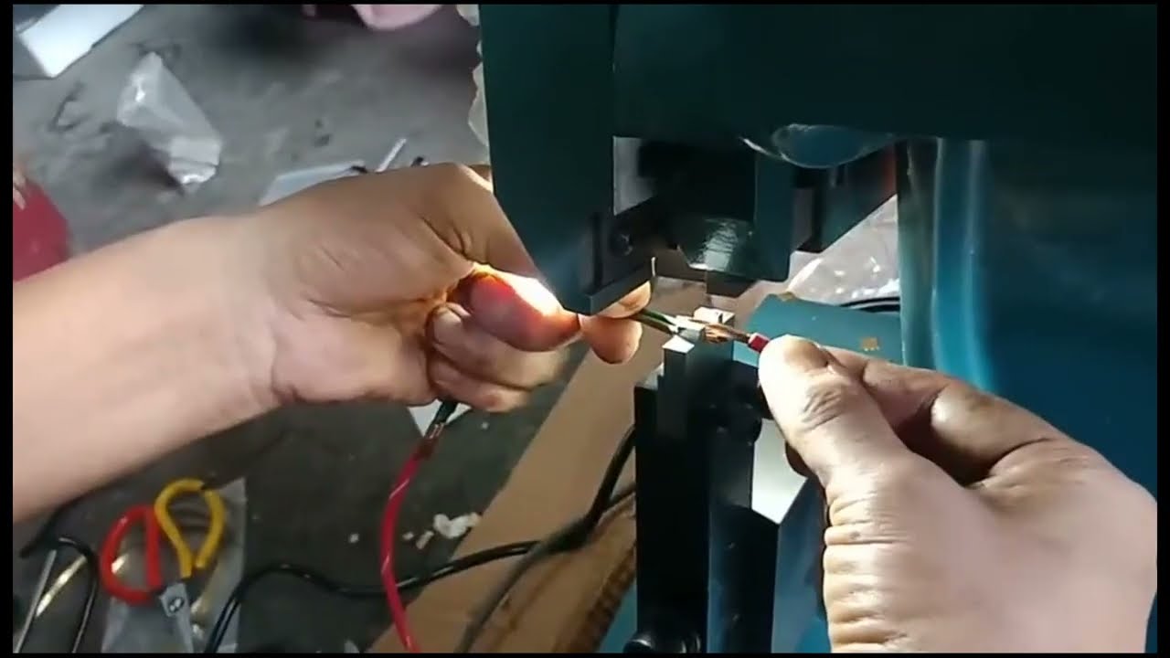 Mesin Crimping Sabuk Tembaga Otomatis Hening - Las Sambungan Kabel Besar & Terminal