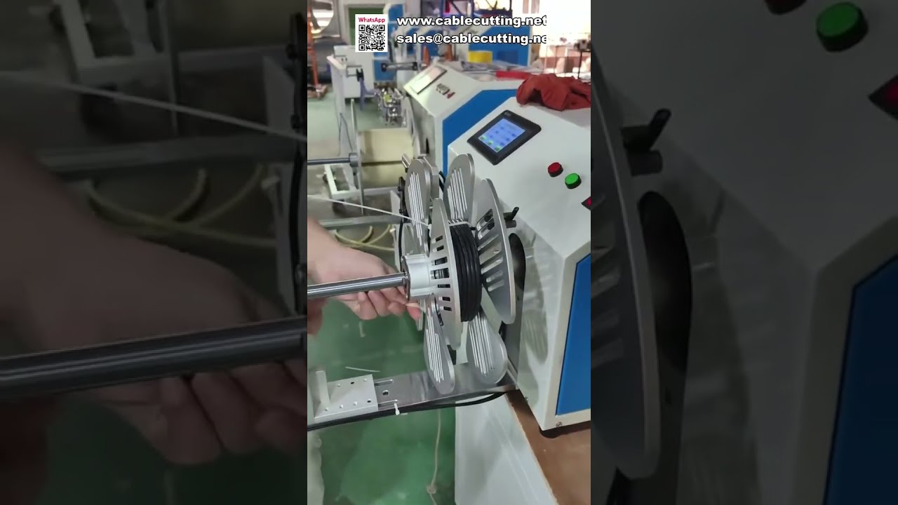 Mesin Pelapis dan Penggulung Kawat Otomatis untuk Industri