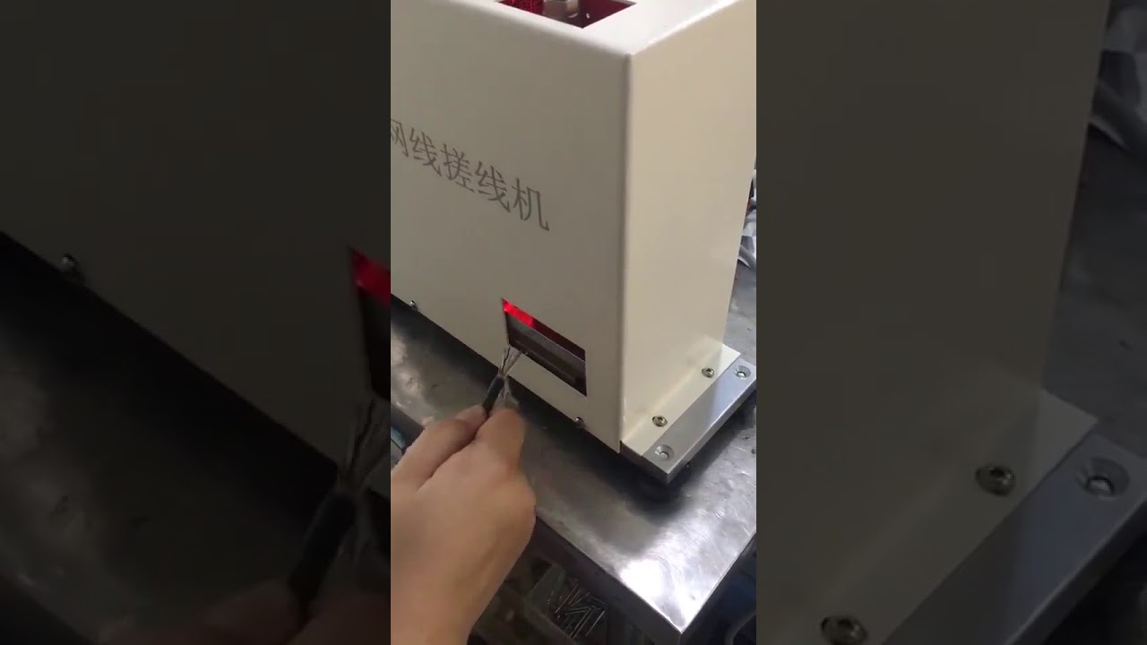 Mesin Pelurus Kabel RJ45 Otomatis - Produksi Kabel Ethernet Cepat & Tepat