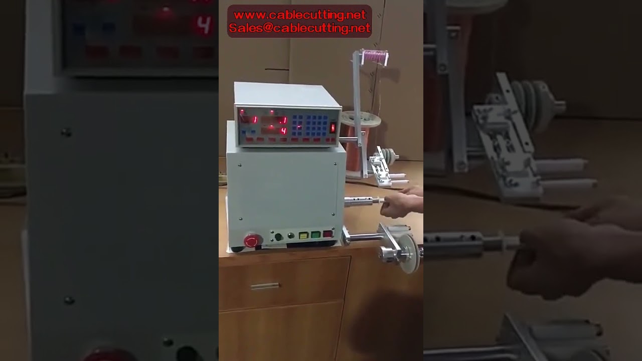 Mesin Gulung Kumparan Otomatis CNC 810/820 750W 400W untuk Kawat 0.03-1.2mm