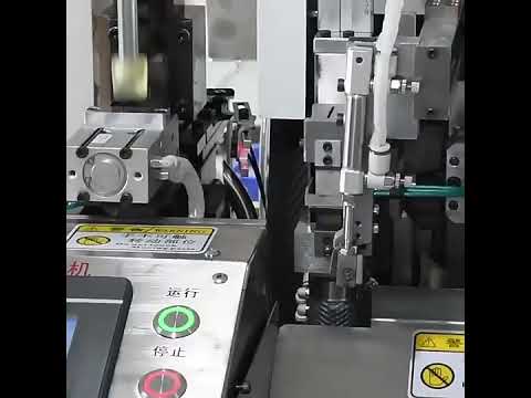 Mesin Crimping & Tinning Otomatis Satu Kepala – Celup Tinning Steker Tahan Air #mesin