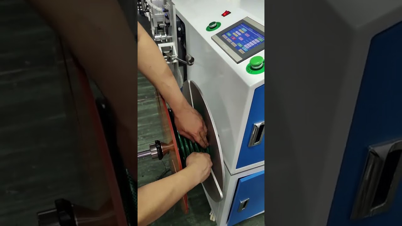 Mesin Penggulung Pipa Air Presisi dengan Kecepatan Dapat Diatur & Sortasi Otomatis #pabrik #mesin