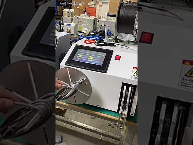 Mesin Gulung dan Ikat Kabel Otomatis dengan Layar Sentuh Digital untuk Kontrol Panjang Presisi