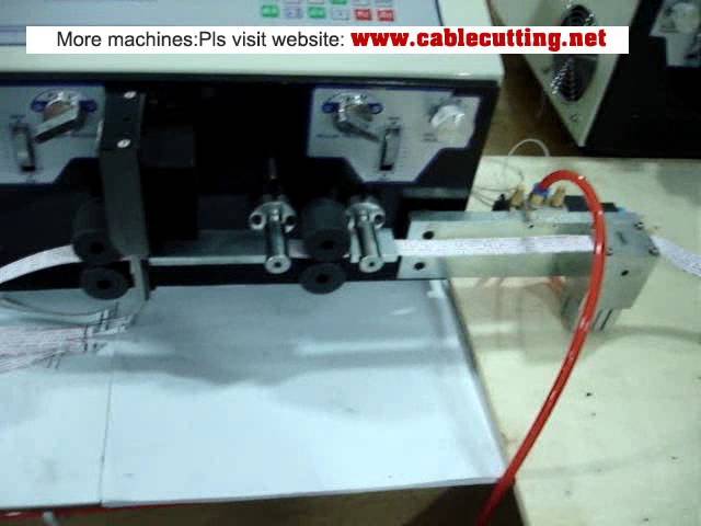 Mesin Pengupas, Pemotong, dan Pembelah Kabel Flat Otomatis WPM-09E+S untuk Kabel Flat 12P
