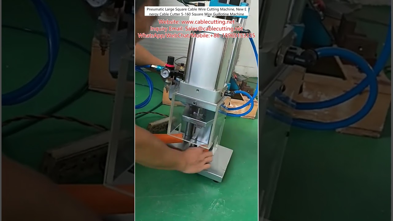 Mesin Pemotong Kabel Pneumatik untuk Kabel Persegi Besar, Pemotong Kabel Energi Baru 5-160 mm²