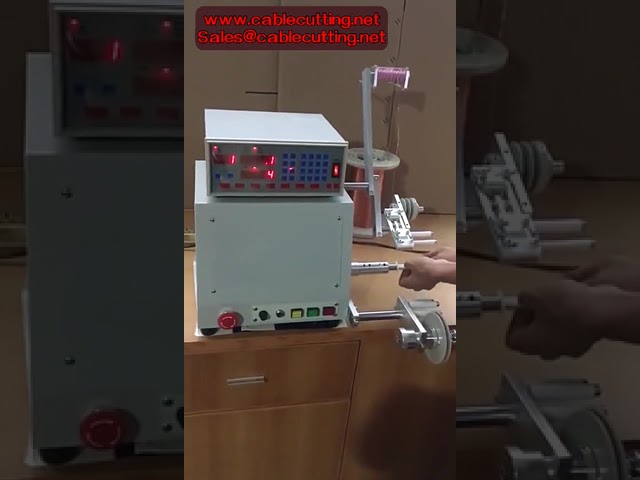 Mesin Gulung Kawat Otomatis 750W Komputer C - Gulung Kawat 0.1-2.5mm 220V Berkualitas Tinggi