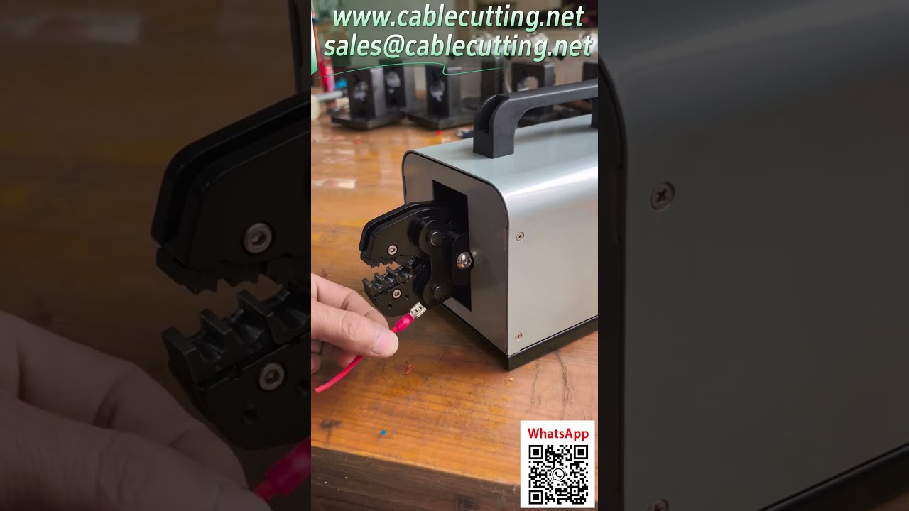 Mesin Crimping Terminal Pneumatik | Demo Crimping Terminal Berisolasi #KabelHarness #MesinCrimping