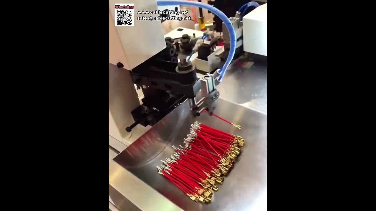 Mesin Crimping Terminal Kepala Ganda Otomatis Penuh dengan Pengaturan Sekali Klik untuk Pemrosesan Kabel Cepat