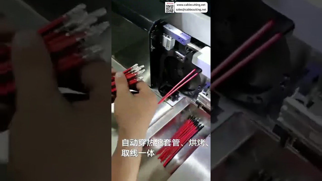 Perangkat Pemotong dan Pemasangan Selang Heat Shrink Otomatis dengan Sistem Kontrol Operasional Pabrik