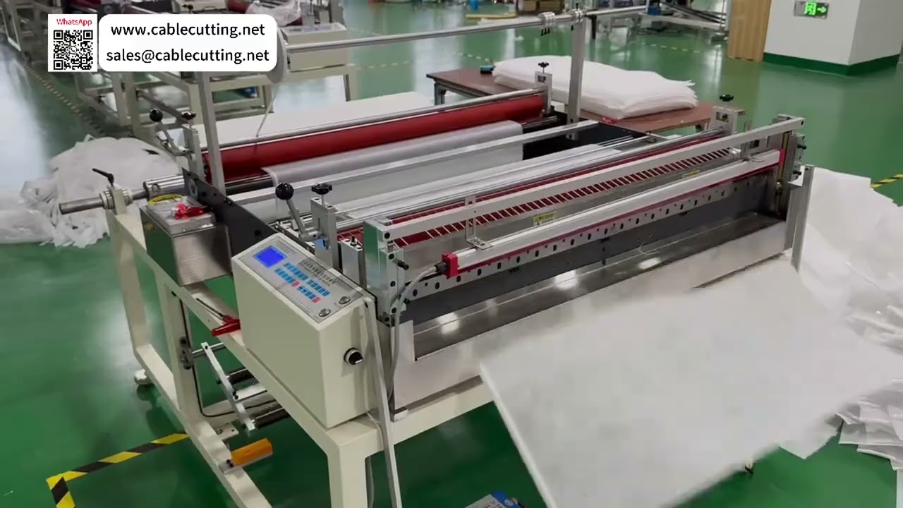 Set Pemotong Lembaran Otomatis Kain Nonwoven Meltblown Berkinerja Tinggi untuk Produksi