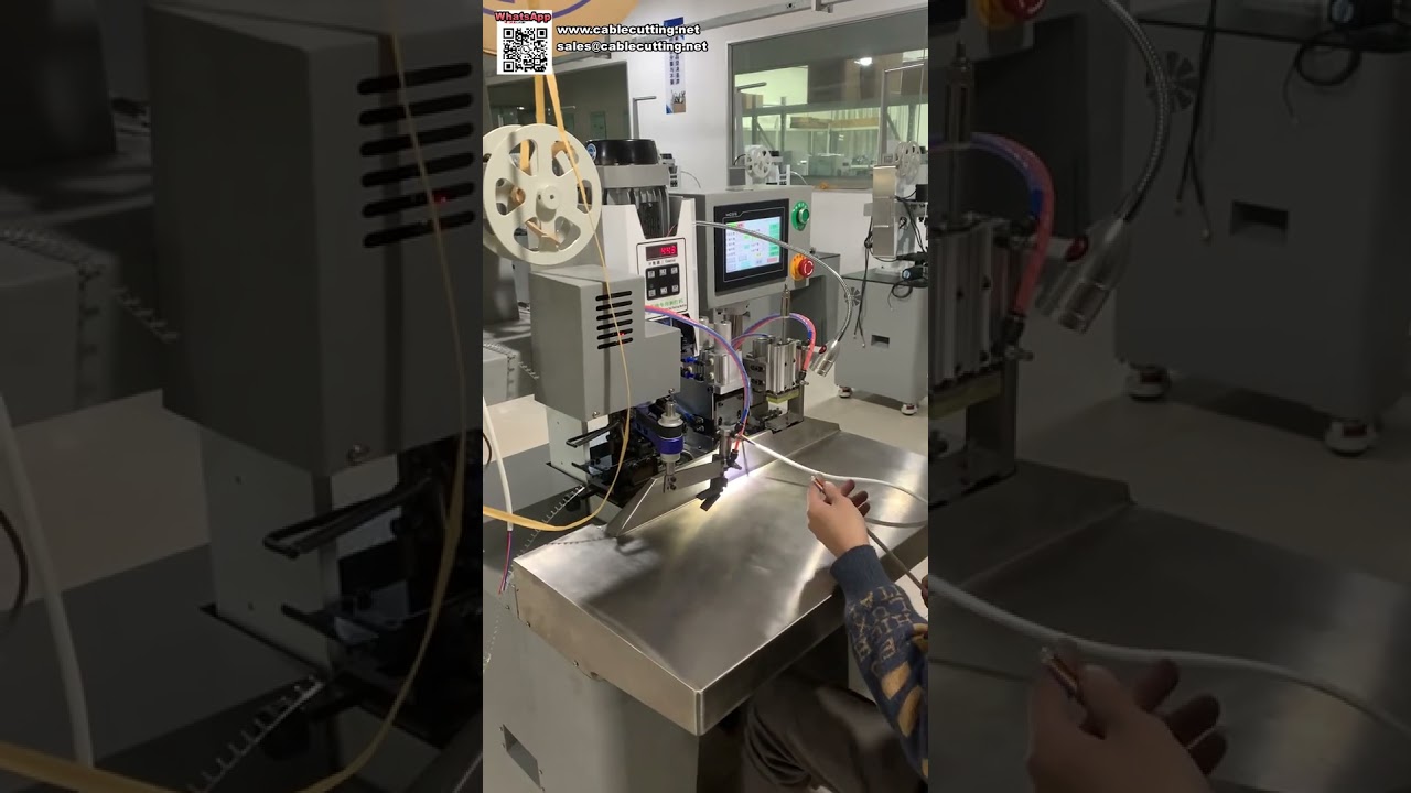 Mesin Stripping dan Crimping Kabel Multi Inti Pemrosesan Cepat Sekali Tanpa Pengerjaan Ulang