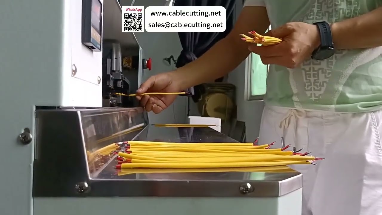 Mesin Pengupas dan Pelapisan Timah Kabel Multi Inti Universal — untuk Kabel 2-14 Inti