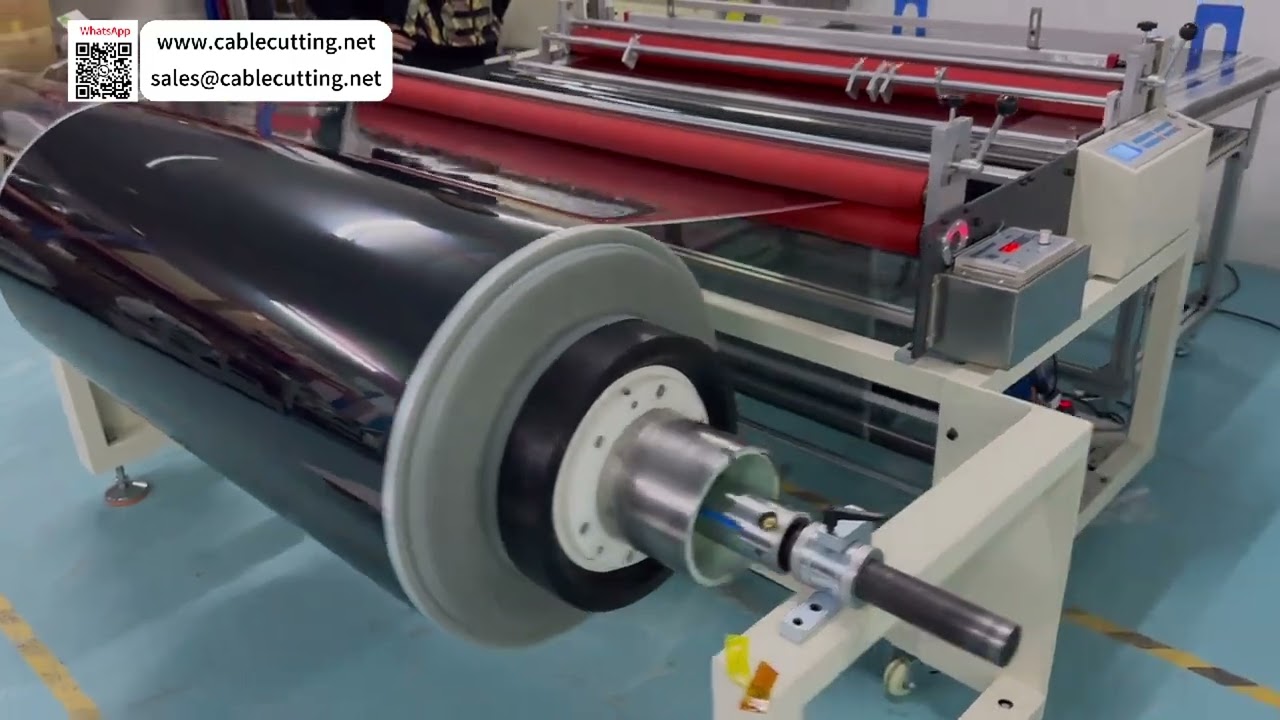 Sistem Output Operasi Tugas Berat Pemotong Lembaran Otomatis Polarizer Film Lebar 1,5m Kapasitas 500kg