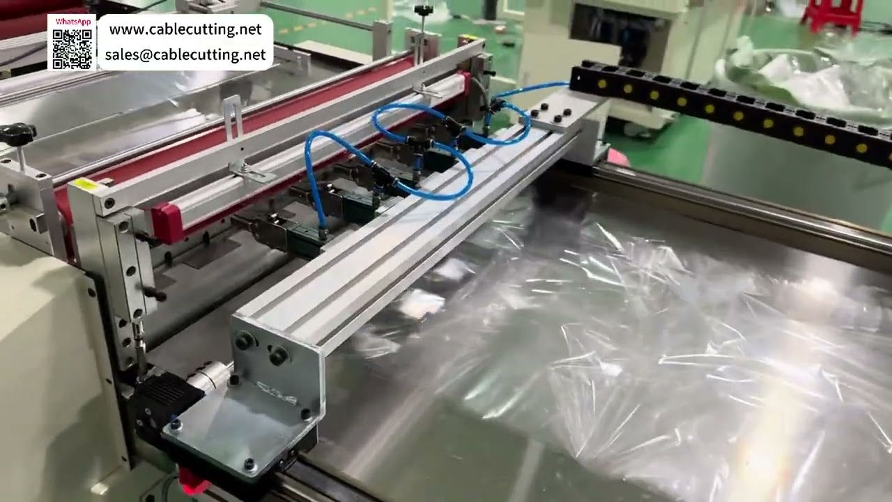 Pemotong Web Otomatis dengan Lengan Mekanis untuk Material Panjang Lunak dan Keras