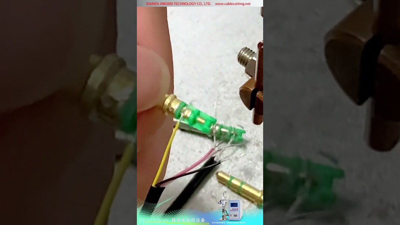 Mesin Las Titik Resistansi Presisi — Terminal PIN Bulat Konektor