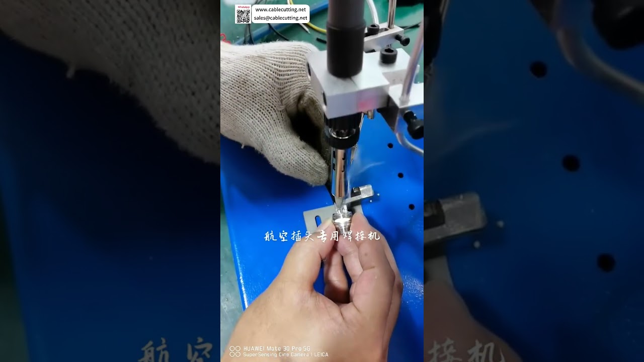 Mesin Soldering Semi Otomatis Konektor Penerbangan  Fokus Las Sambungan Presisi Pin Tunggal