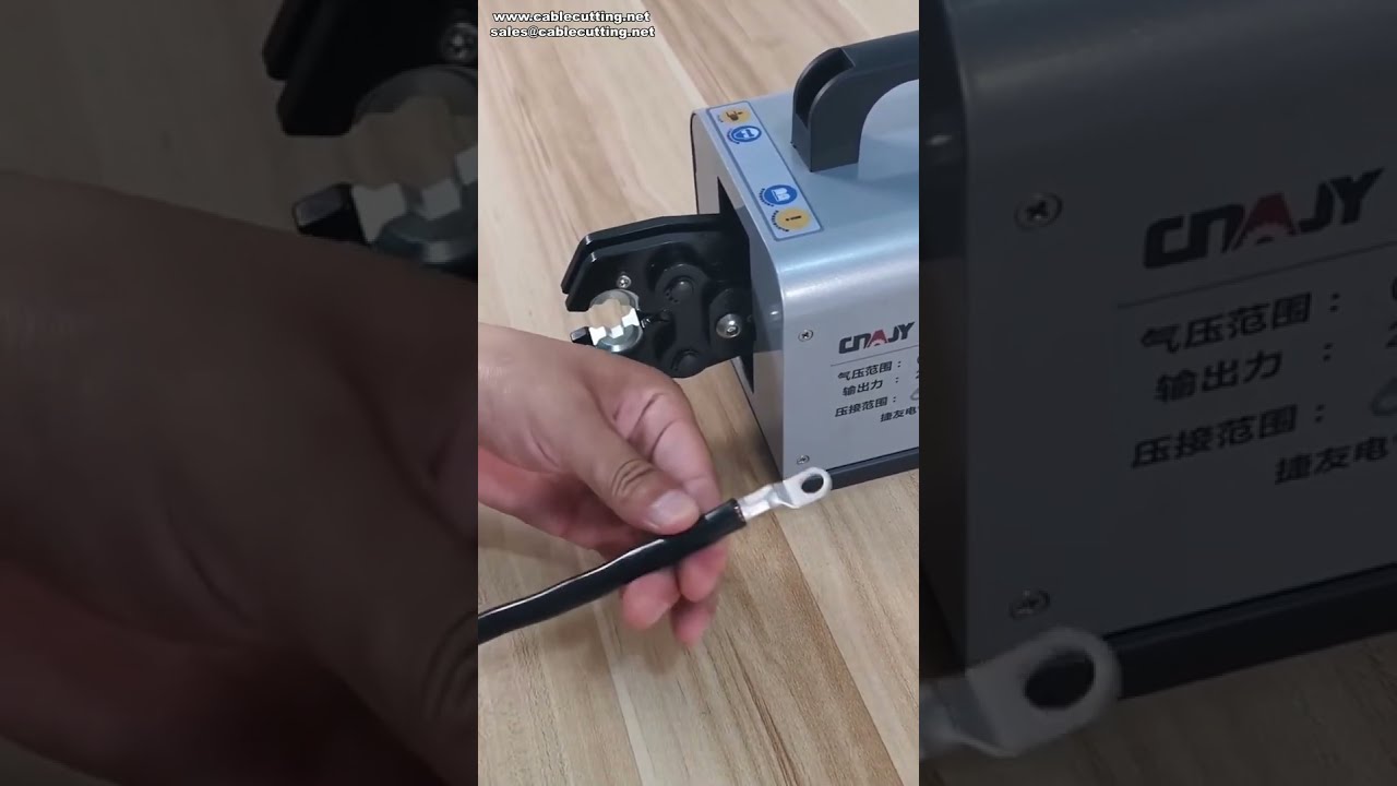 Mesin Crimping Pneumatik untuk Lug Tembaga dengan Bentuk Crimp Kustom | #pabrik #mesin