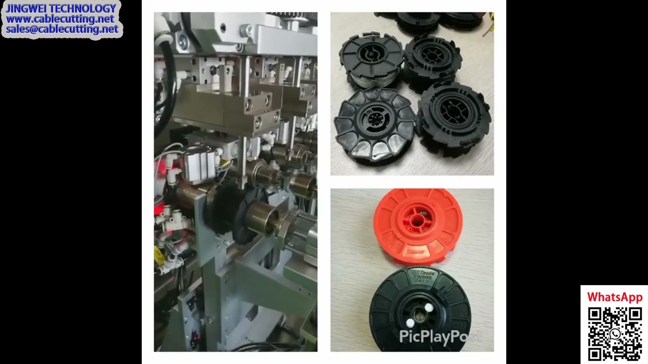 Mesin Gulung Kawat Otomatis 6 Spindel untuk Spool Kawat Ikat Besi Beton Konstruksi
