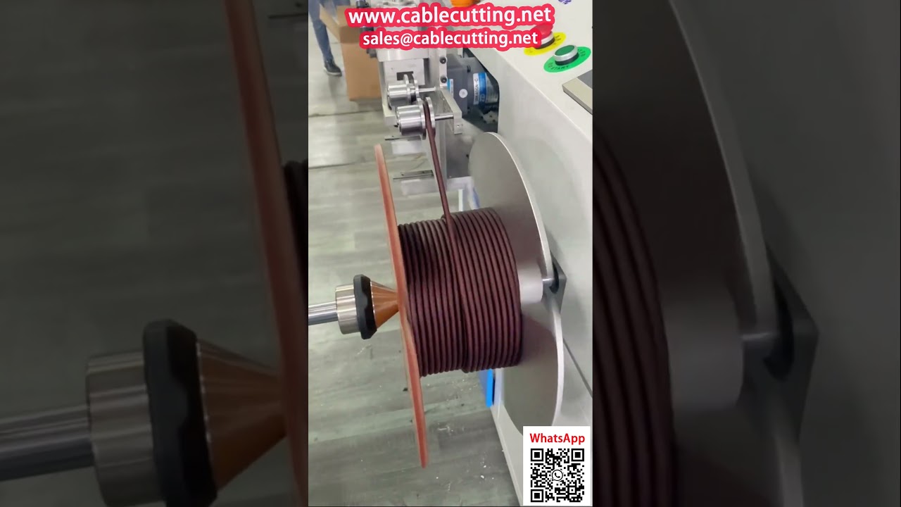 Mesin Gulung dan Spool Kabel Audio Otomatis dengan Penghitung